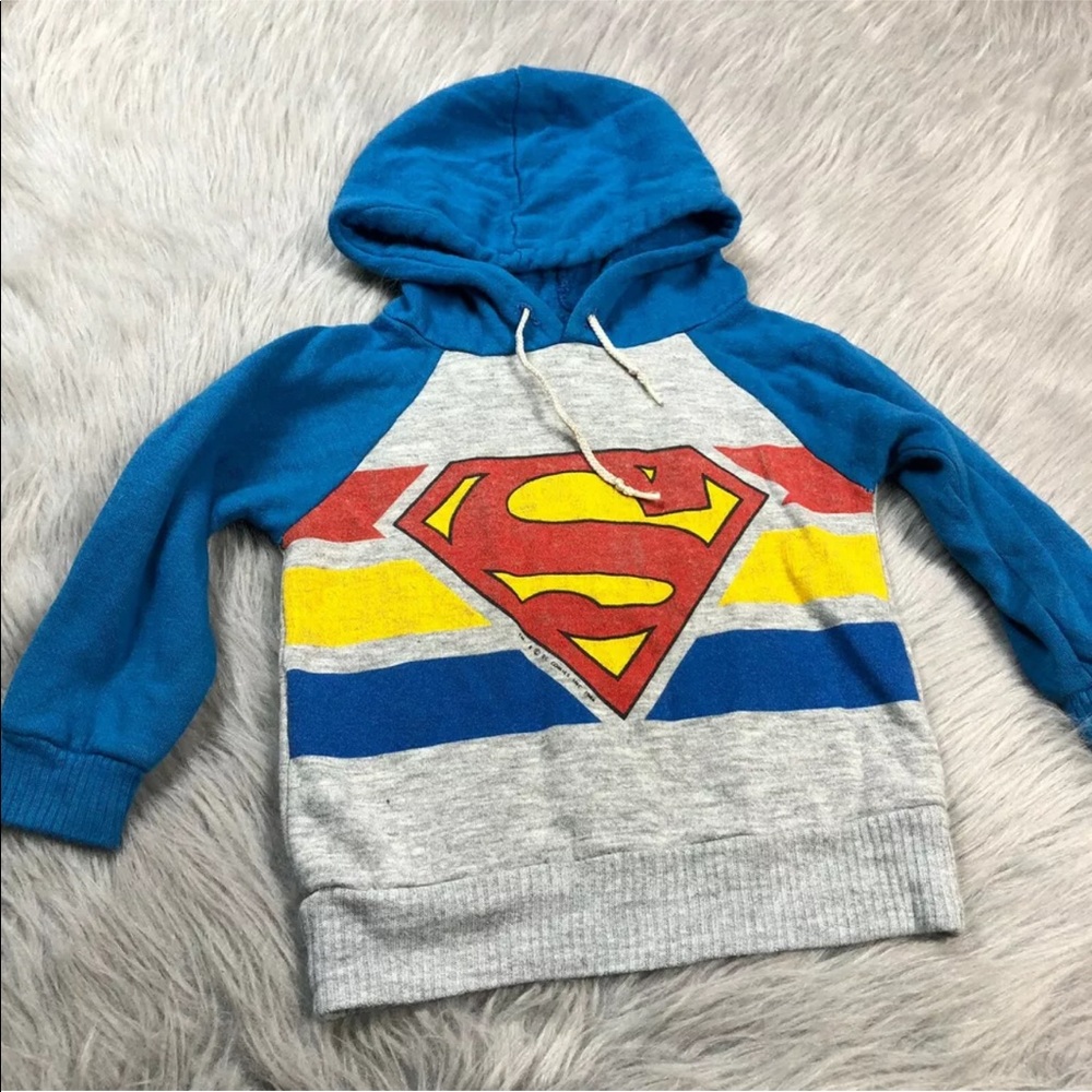 Vintage Toddler Superman DC Comics Hoodie